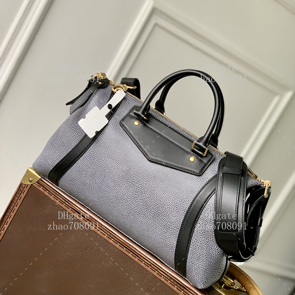 Designer Bowling Bag Luxury Shoulder Bag MM size 38cm Lambskin leather Handbag Diamond quality With box LL11B1