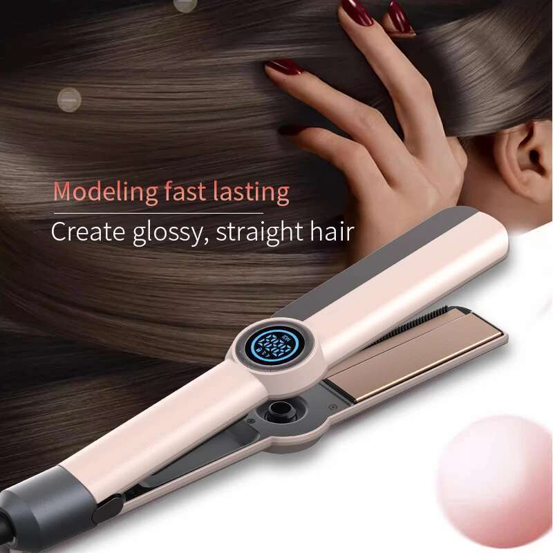 Ceramic straightener, professional salon straightener and curling iron, negative ion hair care & infrared, gifts