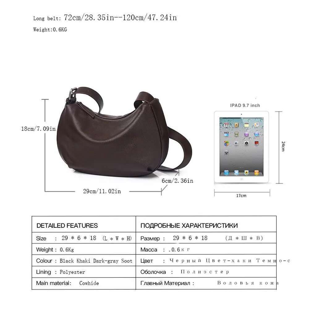 Motingsome Halfmoon Saddle Bag Woman Genuine Leather Handbag Fashion Underarm Satchel Designer Bags Lady Daily Purse 2024