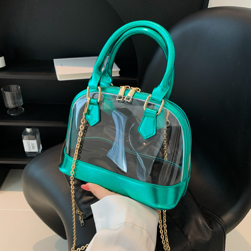 Fashionable Transparent New Free Delivery Designer Bag Shell Luxury Bag Spring/summer 2025 New Crossbody PVC Chain Trendy Shoulder Bag
