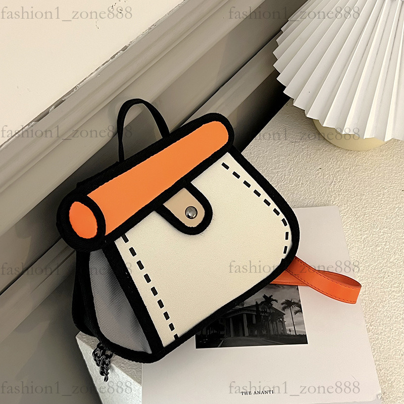 Super Cute Designer Bag Fashion 2D Cartoon Tote Bag High Quality Canvas Handbag Luxury Mini Shoulder Bags Outdoor Beach Party Holiday Gift Summer Godd