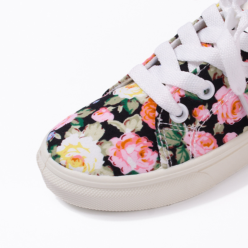 Kids Canvas Shoes Summer New Arrival Girls Boys Youth School Adorable Floral Daily Canvas Shoes Kidsnest Toddlers Casual Cloth Shoes Sizes US10C-5Y K0