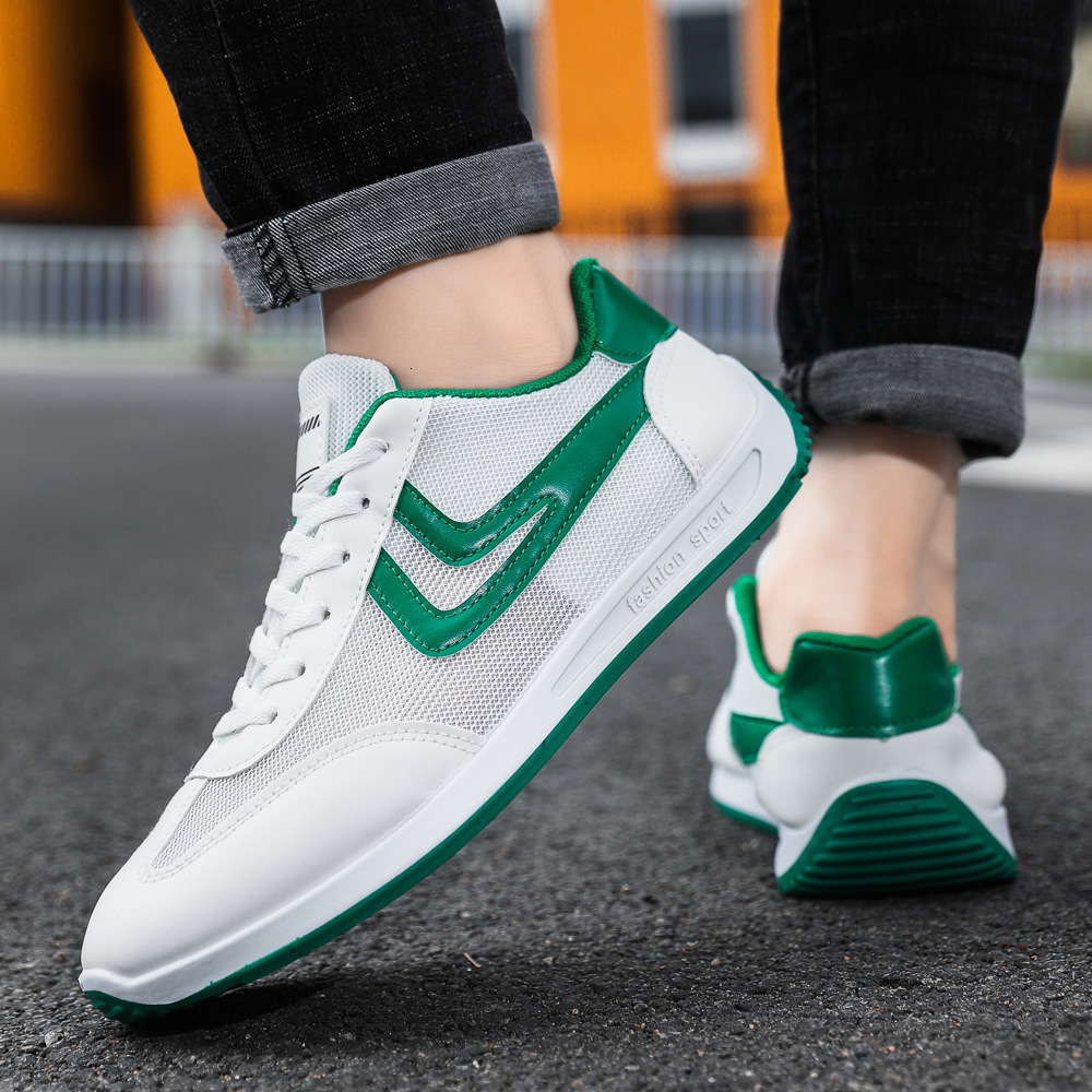 Summer breathable casual student flat sole board small white men's shoes, daily sports and leisure shoes