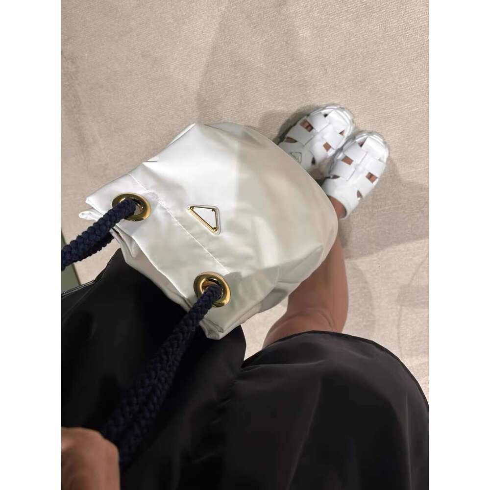 Spring Summer New Product Internet Celebrity Same Style Fashion Versatile Nylon Contrast Braided Rope Design Commuter Single Shoulder Crossbody Bag