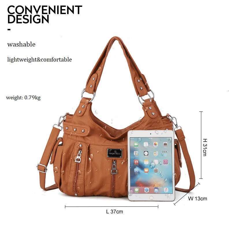 Winter Fashion Shoulder For Women Soft PU Crossbody Handbg Large Capacity Messenger Bag Hobos Big Purse