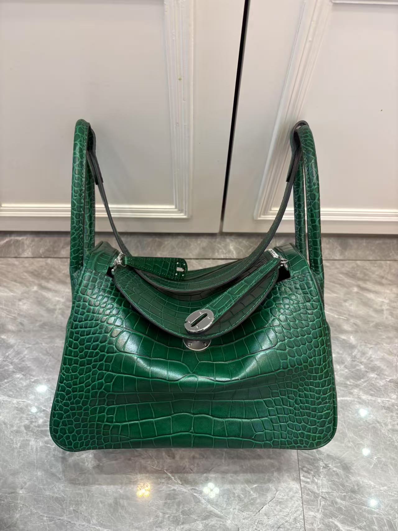 2025S designer genuine leather crocodile belly handbag casual brown shoulder fashionable trend crossbody bag women bag