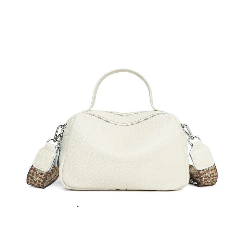 2024 Fashion Crossbody Women's Genuine Leather Simple High Quality Tote Bag Vintage Boston Handbag Female Shoulder Bags