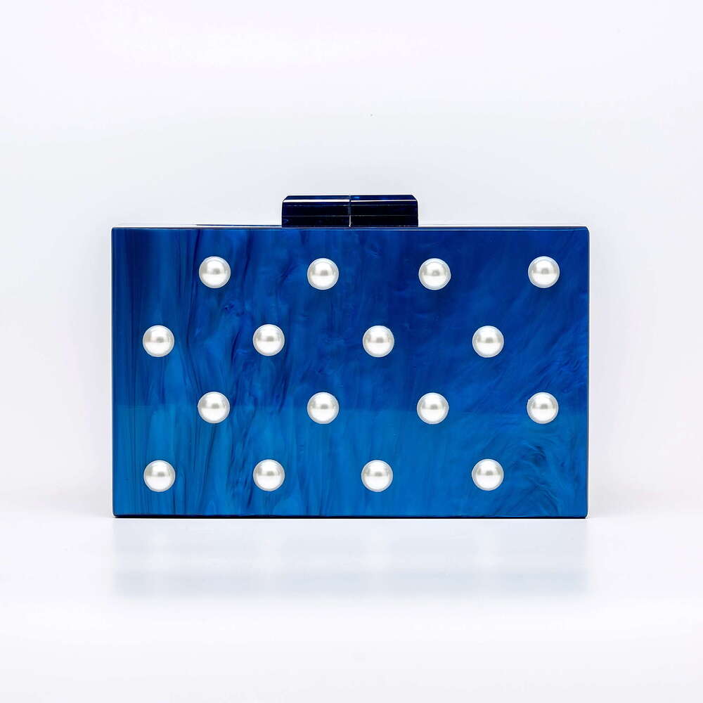 2025 Women's New Single Shoulder Diagonal Span Shaped Shell Acrylic Bag Fashionable Wedding Banquet Handbag