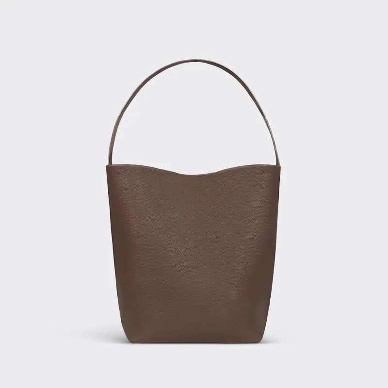 Bucket Niche Tote Large-Capacity Genuine Leather Women's Bag, Simple And Fashionable Single-Shoulder Bag For Women