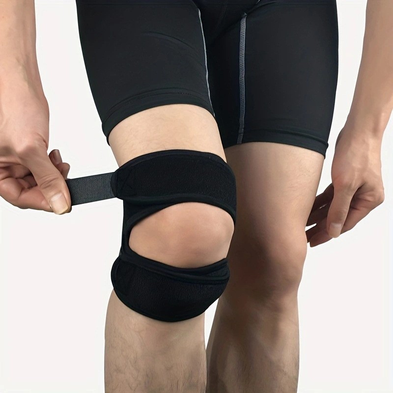 Patella Knee Support Belt Shock Absorption Compression Sports Knee Protection for Basketball Football Cycling Hiking Fitness