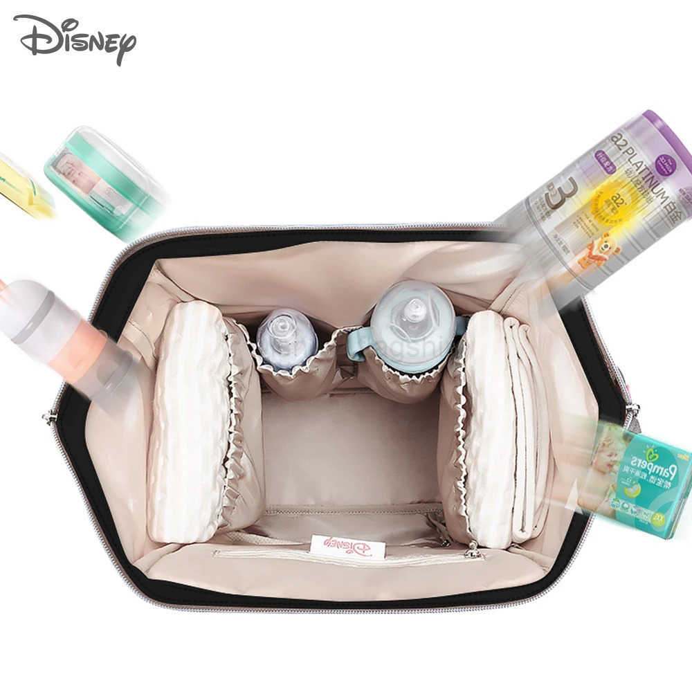 Disney Diaper Bag Mother Maternity Nappy Stroller Backpack Large Capacity Nursing Travel Backpack USB Heating Baby Changing BagsXJ250515