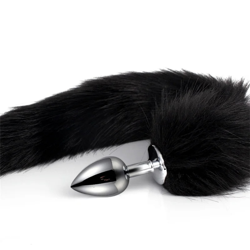 5 Sizes Metal Butt Plug Fetish Fox Tail Intimate Toys Bdsm Anal Extender Dilator Sex Shop Products Erotic Games Goods For Adults 250410