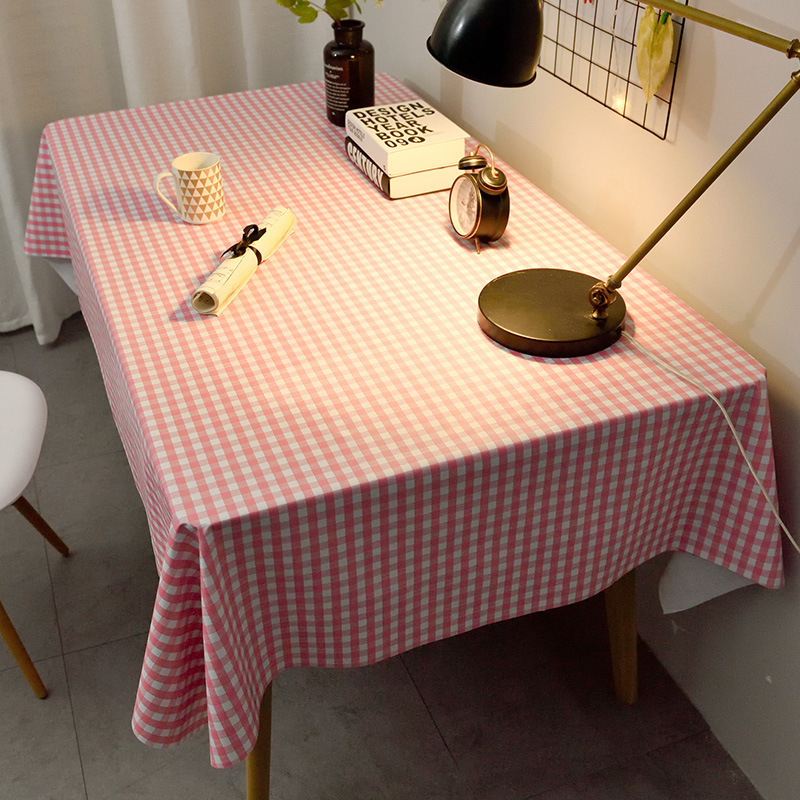 A0910 solid color PVC tablecloth waterproof and oil-proof wash-free simple rectangular home fabric table mat restaurant tablecloth wholesale