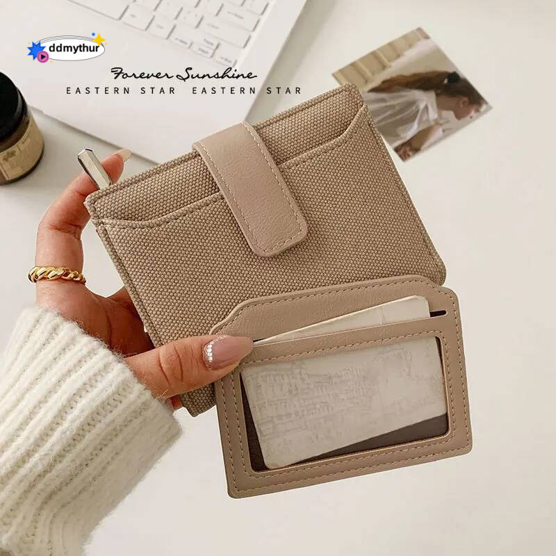 New Women's Wallets Female PU Leather Ladies Short Zipper & Hasp Purses Large Capacity Money Bag Solid Coin Card Holders ddmythur