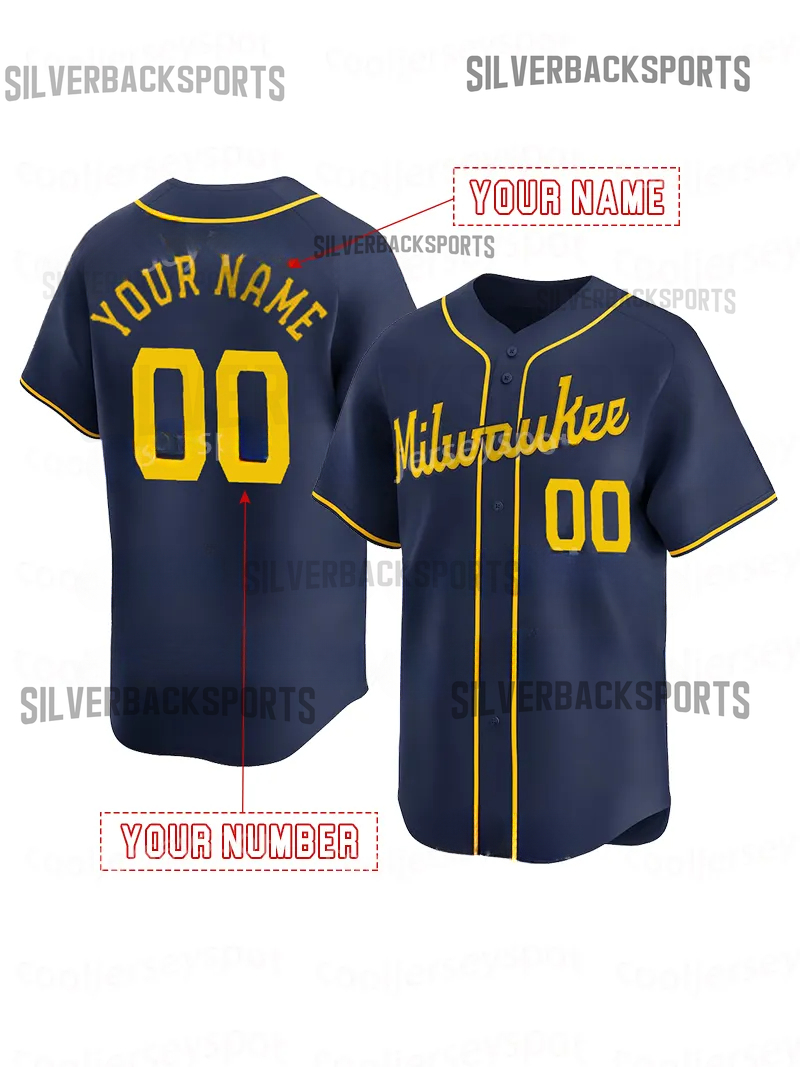 11 Jackson Chourio Baseball Jerseys Christian Yelich William Contreras Rhys Hoskins Sal Frelick Custom Baseball Jersey Any Name Number Men Women Youth