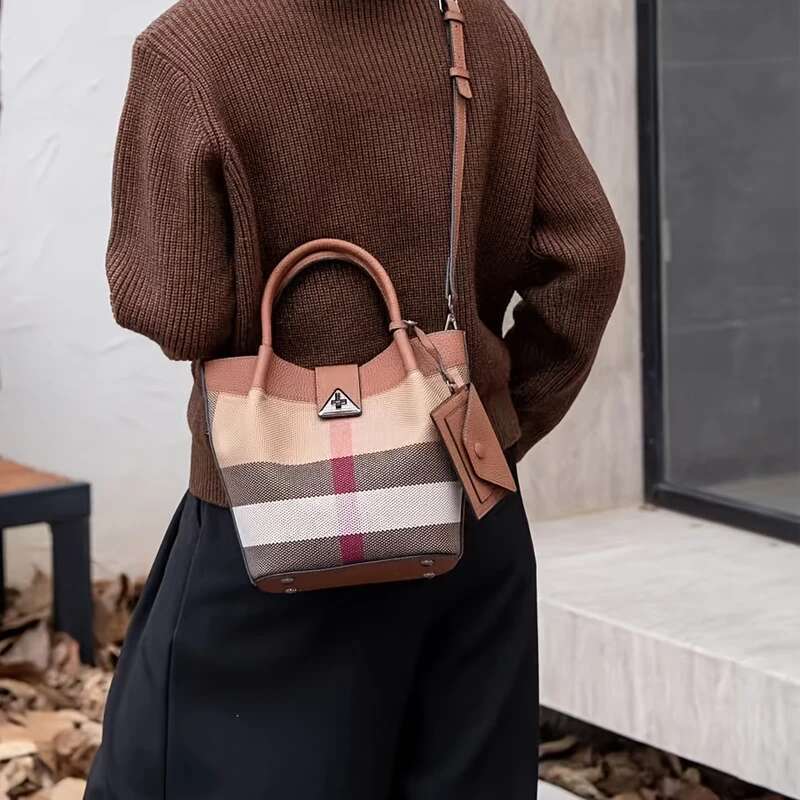 Tote Bag for Women Genuine Leather Canvas Fashion Hobo Bags Large Purse Handbags with Adjustable Shoulder Strap