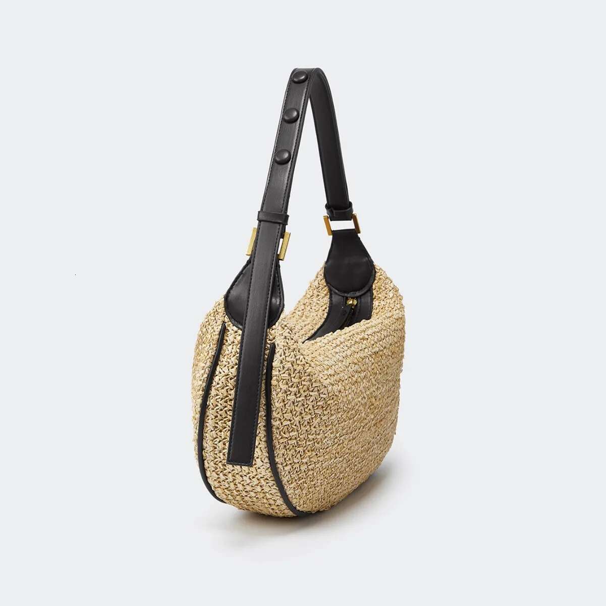 Summer New Women's Shoulder Crossbody Armpit Straw Seaside Beach Travelling Shopper Totes Woven Bag