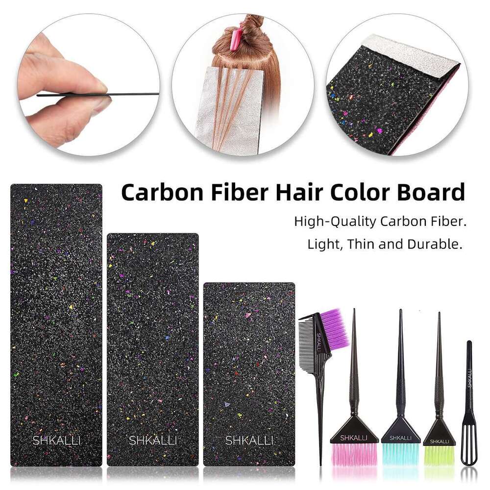 Forged Carbon Fiber Salon Set for Barber Hairdresser Design Styling Tools Accessories and Hair Coloring Dyeing Board