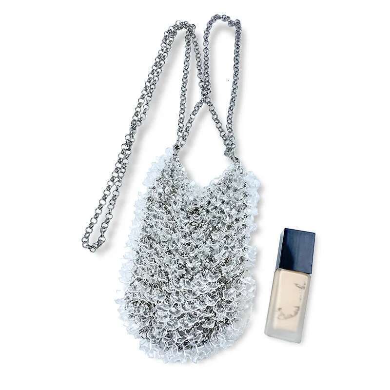 Evening 2024 Summer New Acrylic Droplet Beaded Fashion Pearl Handheld Crossbody Women's Bag Plus Large