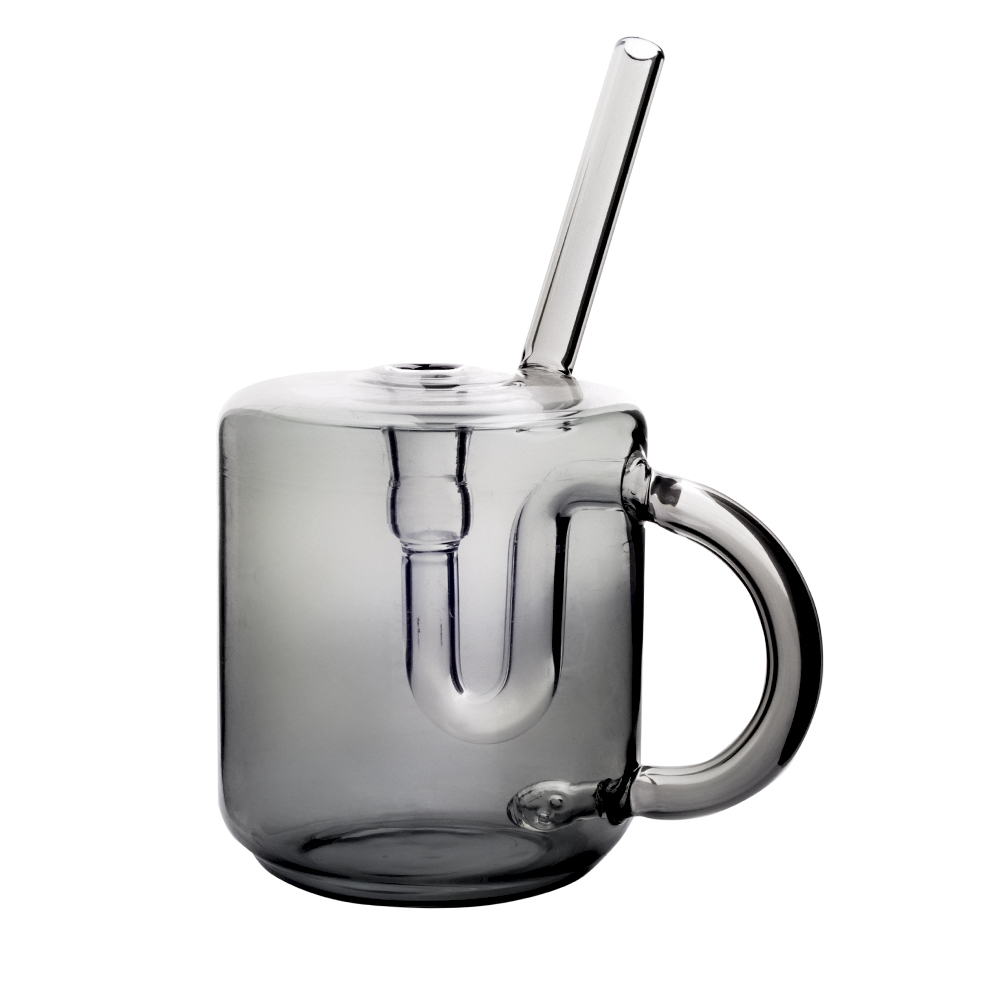 14mm Coffee Mug Cup Bubbler Glass Water Pipe Bong V2