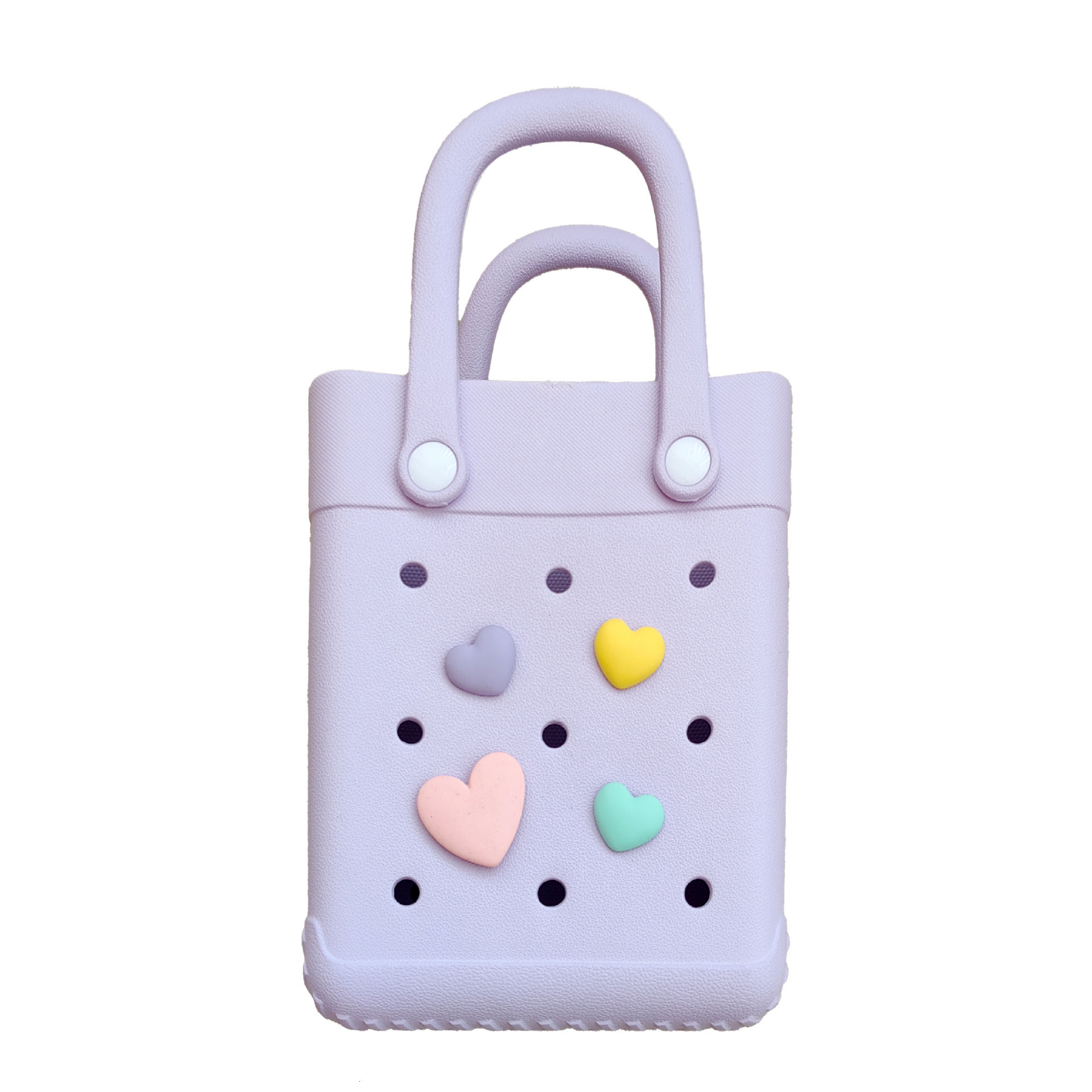 DIY New Cartoon Hole Fashion 2024 Waterproof Beach Jelly Handbag EVA Mini Bag