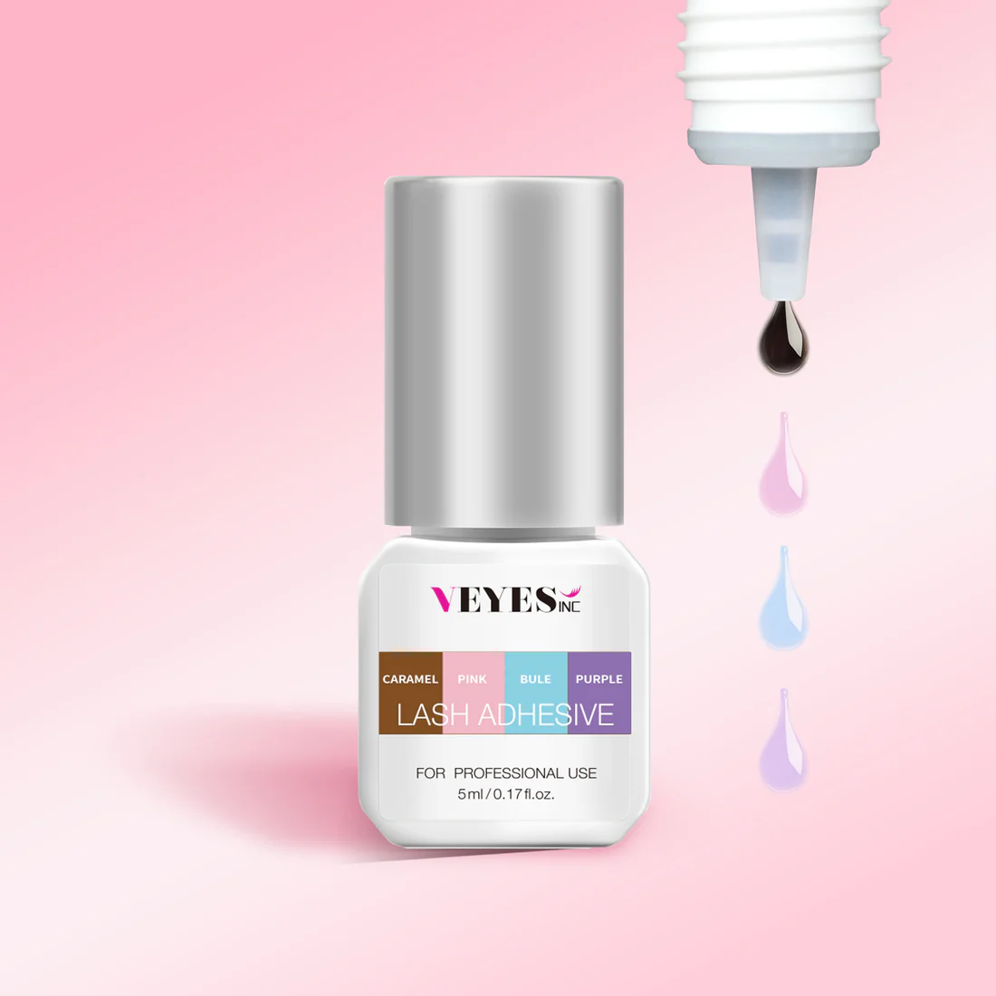 5ml Eyelash Extensions Glue Veyelash 0.5 Second Fast Drying Strong Lash Adhesive 7 Weeks Retention Volume Makeup Tools Veyes Inc