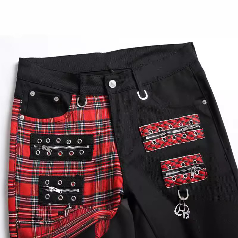 Men's Jeans Korean Embroidered Medium Waist Slim Fit Elastic Denim Pants Fashionable Achieve Slimming Effect 2025