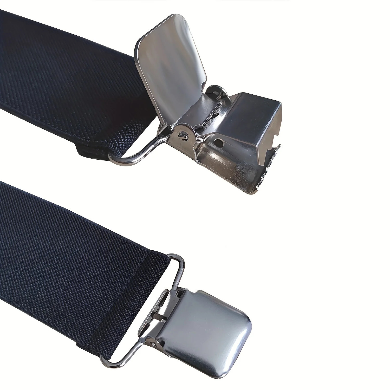 Heavy Duty Big Size Suspenders for Men Work Outdoor 2 Inch Wide X Back 4 Strong Clips Adjustable Elastic Trouser Braces Straps 250515