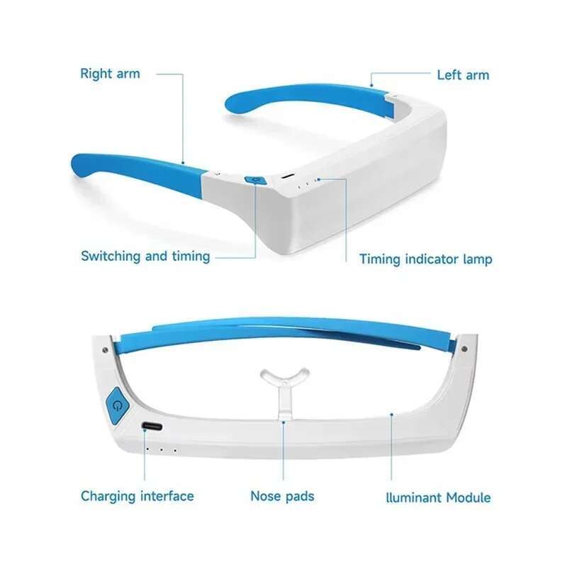 Smart Massager With Heat Remove Airbag Care Compress SAD Light Therapy Eye Massage Relax Migraines Relief Improve Sleep