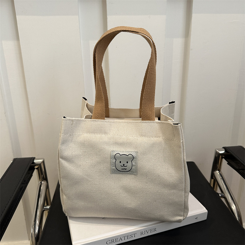 Free Delivery Designer Bag Office 2025 New Ladies' Tote Lunch Box Small Canvas Large Capacity Luxury Bag