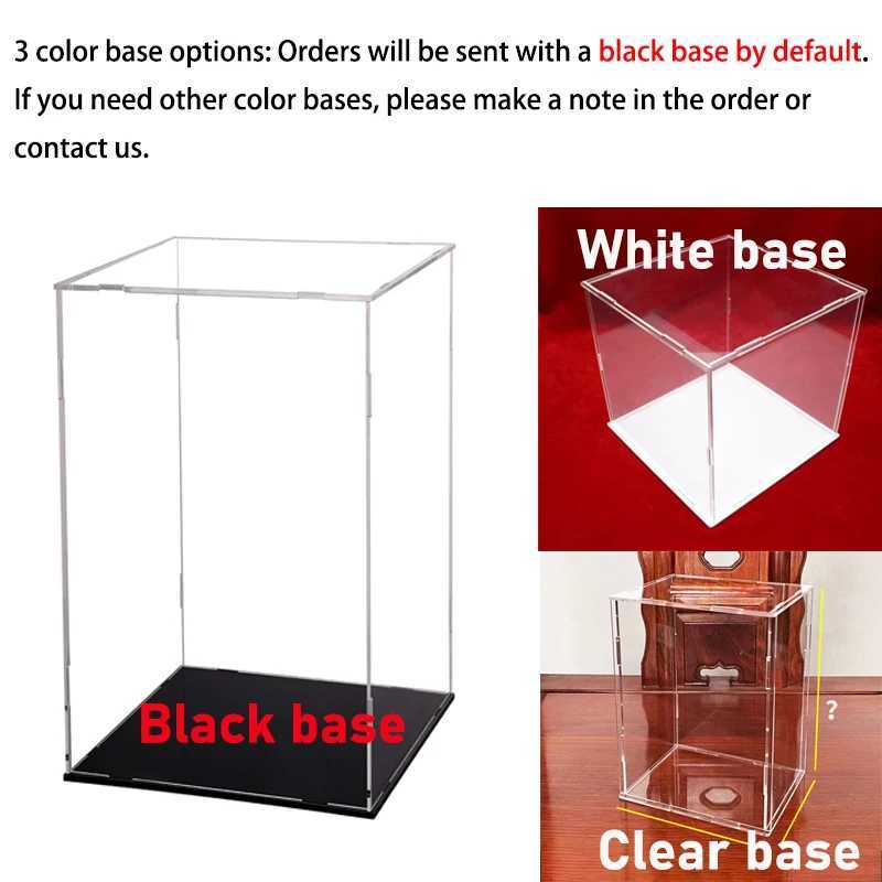 Large Acrylic Display Case for Figures Clear Display Box Cabinet Showcase for Toy//Collectibles/Figurine/Memorabilia Storage Z250515