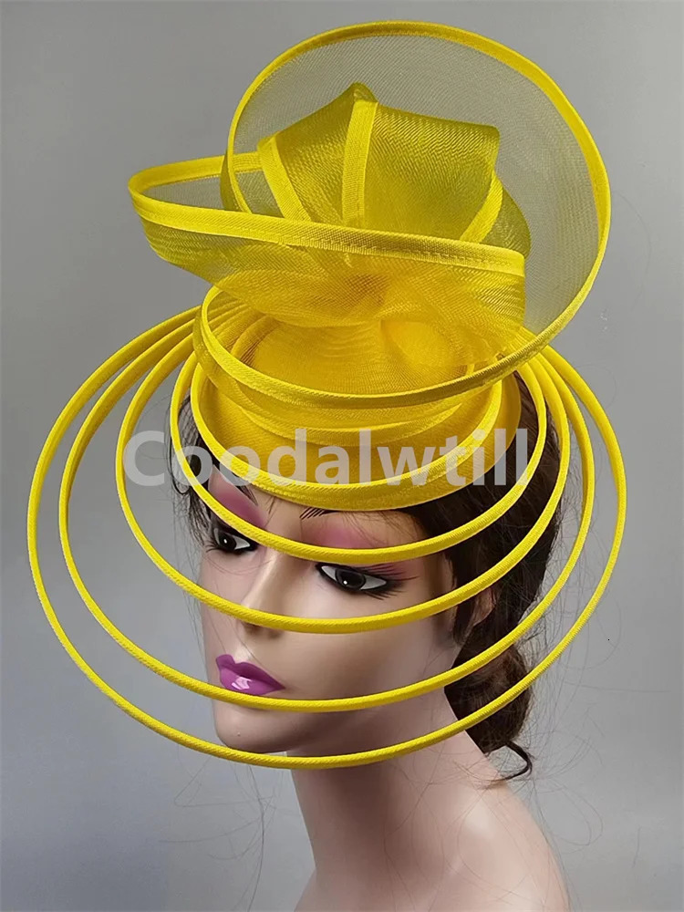 Royal Ascot Fascinator Hat Women Wedding Headpiece Mesh Hat Formal Event Pillbox Fascinator Hats Ladies Mariage Millinery 250514