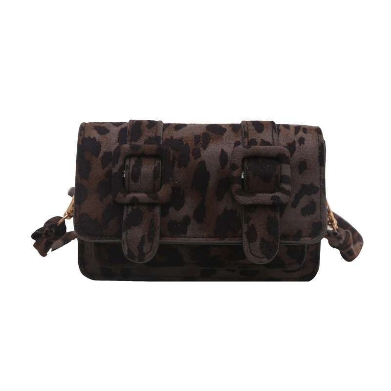 Free Delivery Designer Bag 2025 New Leopard Print Ultra Mini Small Square For Girls Crossbody Red Envelope Women's Winter Versatile Luxury Bag