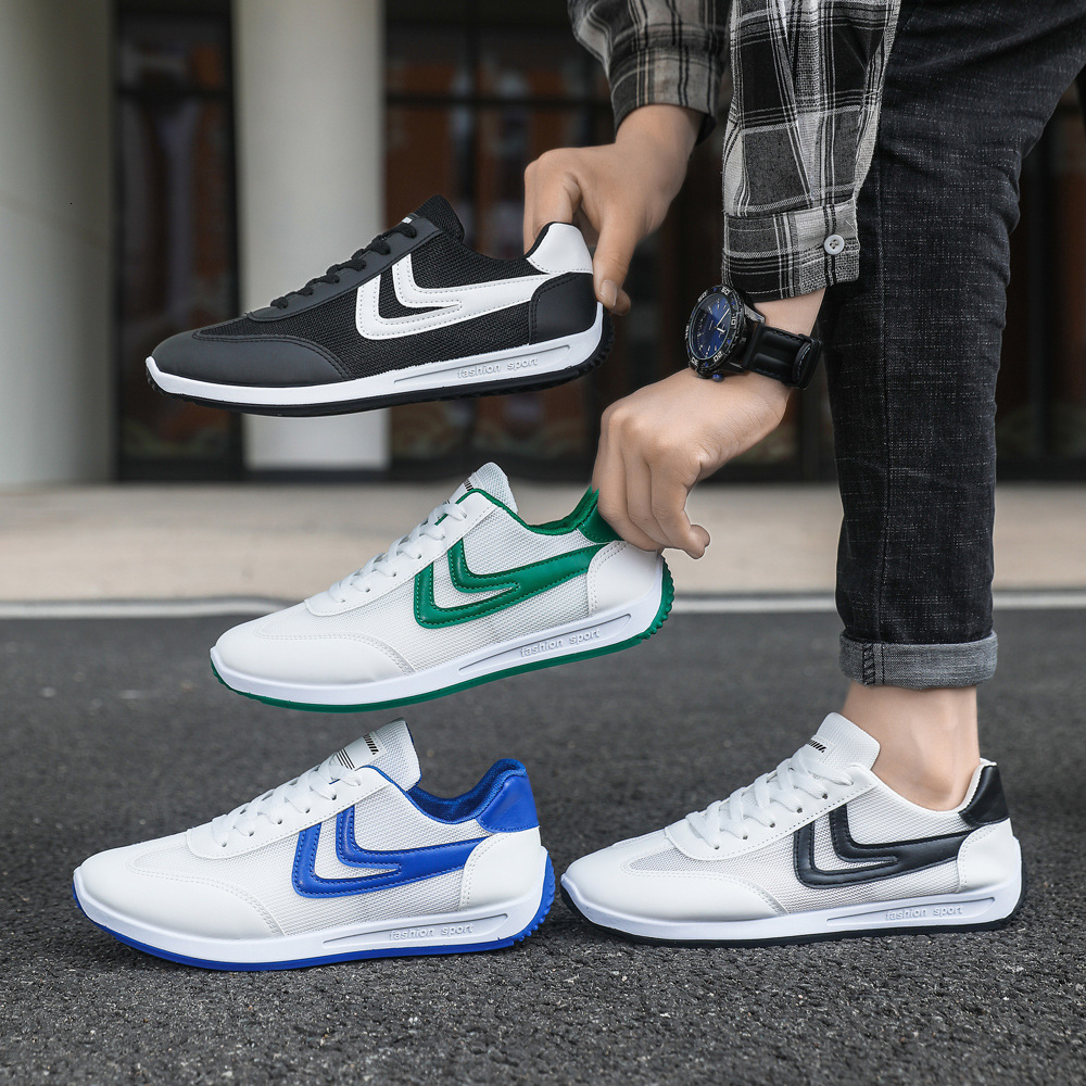 Summer breathable casual student flat sole board small white men's shoes, daily sports and leisure shoes