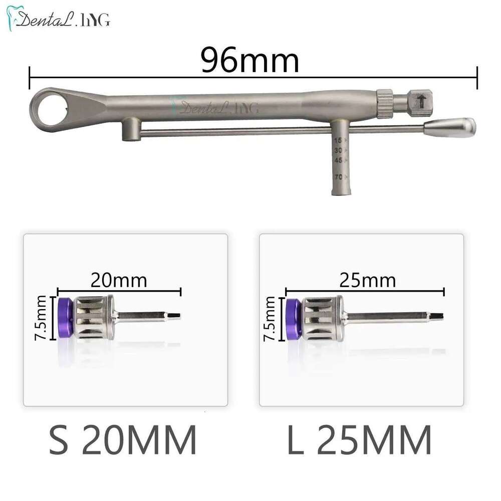 High Quality Screwdriver Tools Dental Implant Torque Ratchet 10-70NCM with Drivers & Wrench Kit