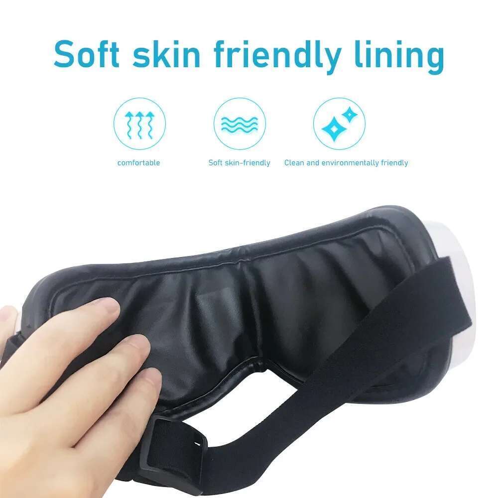 6D Massage Instrument Vibration Airbag Pressure Hot Compress Smart Massager Bluetooth Music Relax Fatigue Eye Care Tool