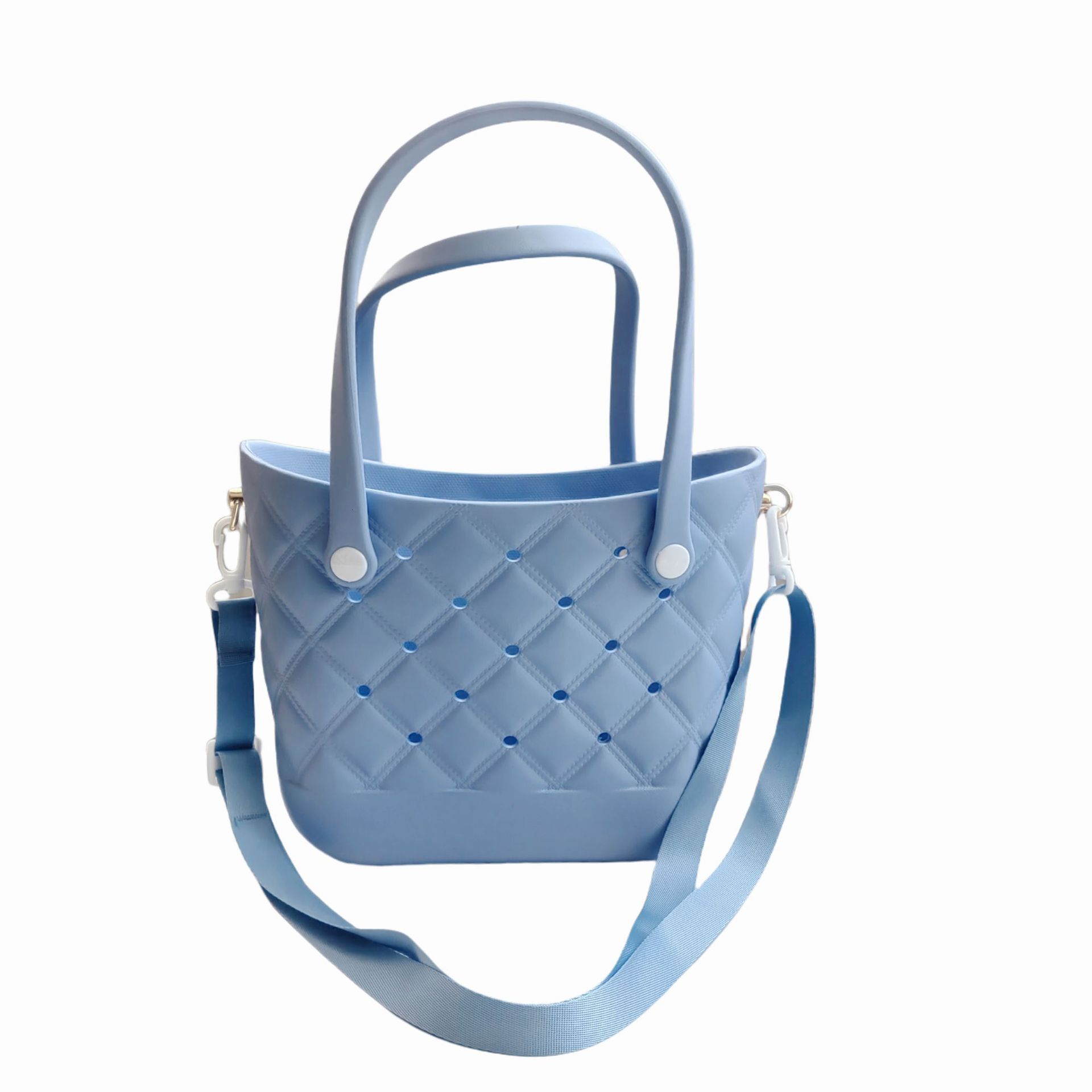 Beach DIY Handbag EVA New Fashionable Hollow Out Portable Waterproof Storage Mini Outdoor Shoulder Strap Hole Bag