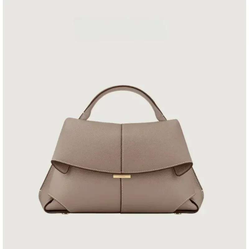 2025 New Y2k Ins Fashion Women Handbags Paris Designer Smile Genuine Leather Shoulder Bags Female Crossbody Wrinkled Bag