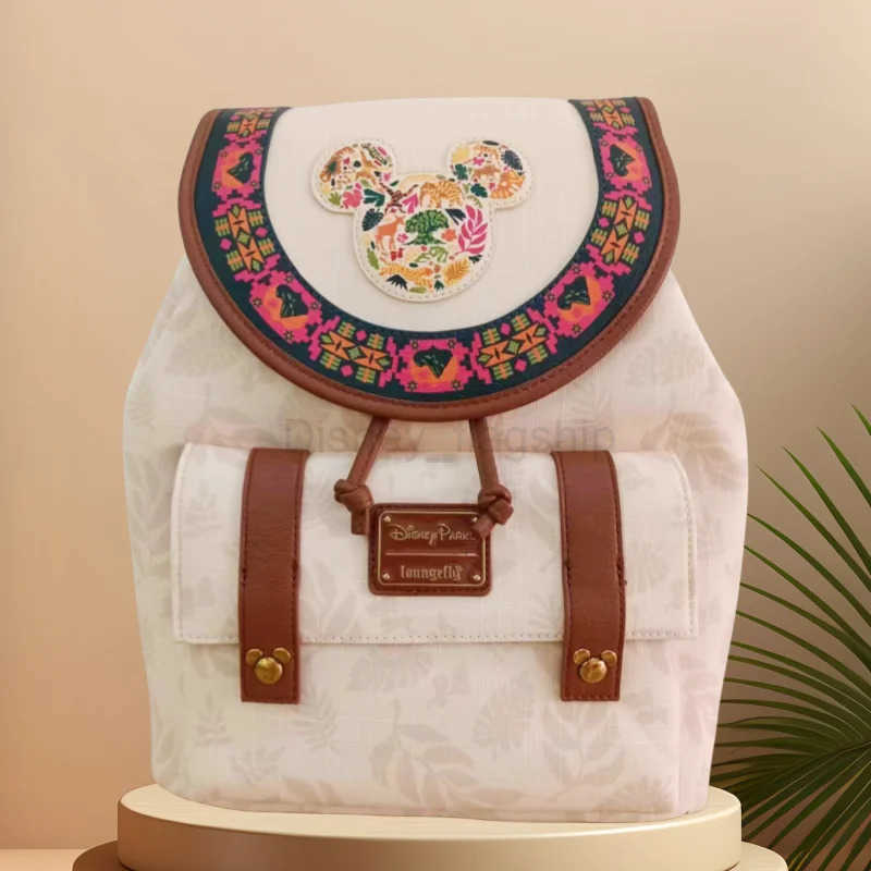 Disney Mickey Mouse Pu Leather Womens Backpack Mermaid Cosplay Leisure Travel Bag Mini Childrens SchoolbagXJ250515