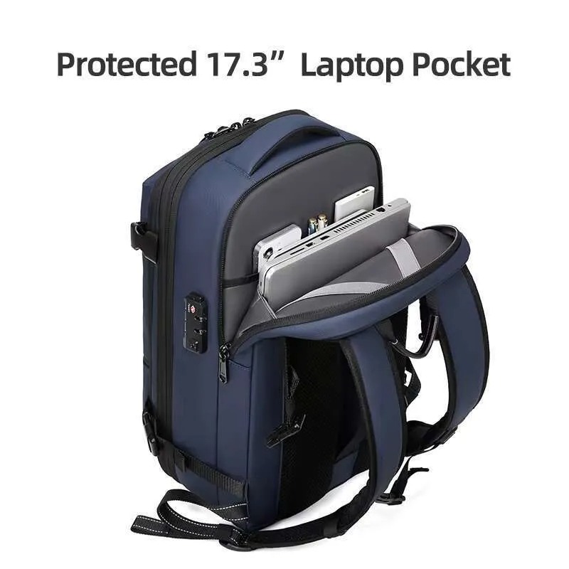 60L Capacity Vacuum Suitable For Travel Expandable Backpack With Dry And Wet Compartments
