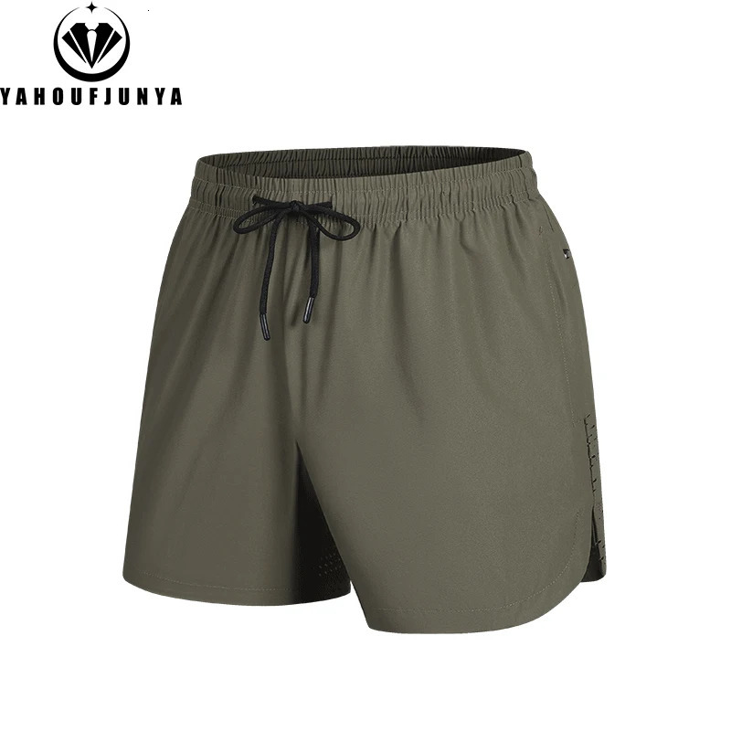 Summer Men Outdoors Sport Joggers Fitness Quick Dry Shorts Ice Silk Elastic Waist Breathable Straight Loose Short Male 8XL 250515