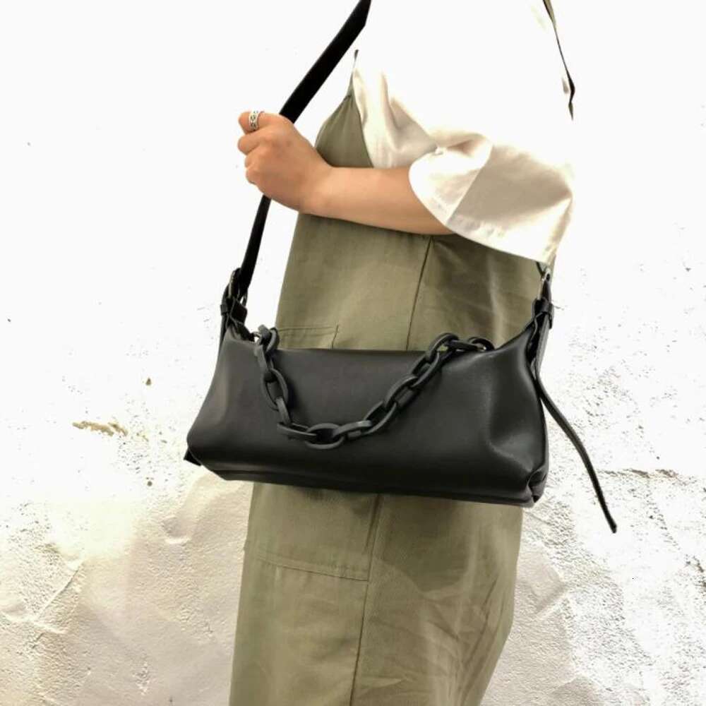 Ladies Fashion Cow Skin Handbag Genuine Leather Purse Brand Cowhide Messenger Bag With Chain
