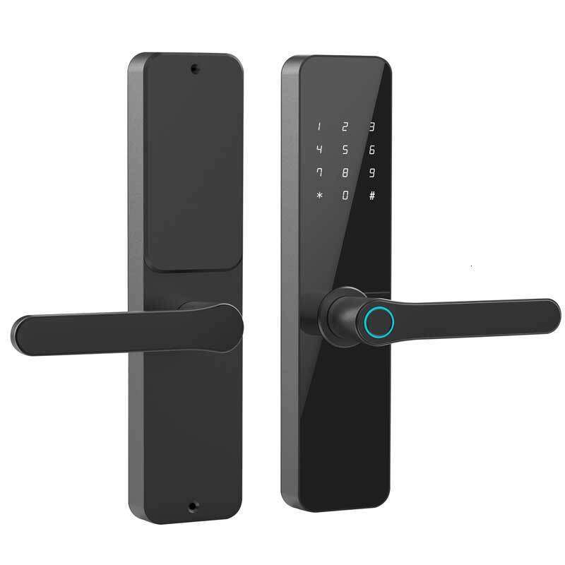 Wooden door lock, fingerprint lock and graffiti smart lock TUYA B&B rental password lock