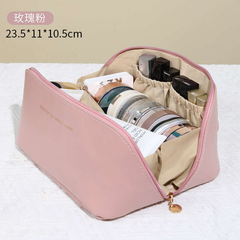 Internet celebrity organ pillow large capacity high-end makeup bag, thickened fabric, portable toiletry bag for business trips