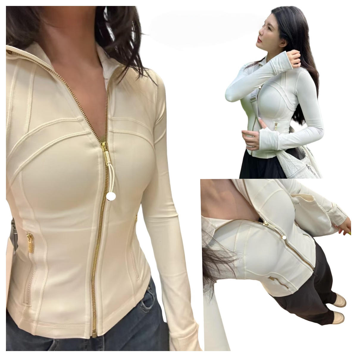 5A Yoga sets Gym Gold jacket Clothing Outfits Women sweatshirt Brushed Sportswear Workout Running pants Outdoor Luluitys Lemonize definejackets