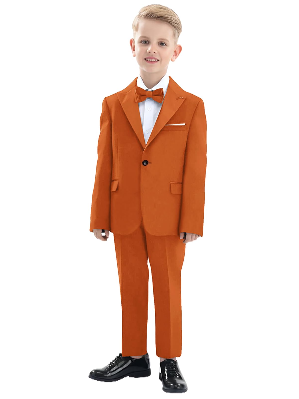 3 Pieces Peak Lapel Blazer Shorts Set Slim Fit Tuxedo Suit Set Outfit from Baby to Teen Summer Beach Wedding