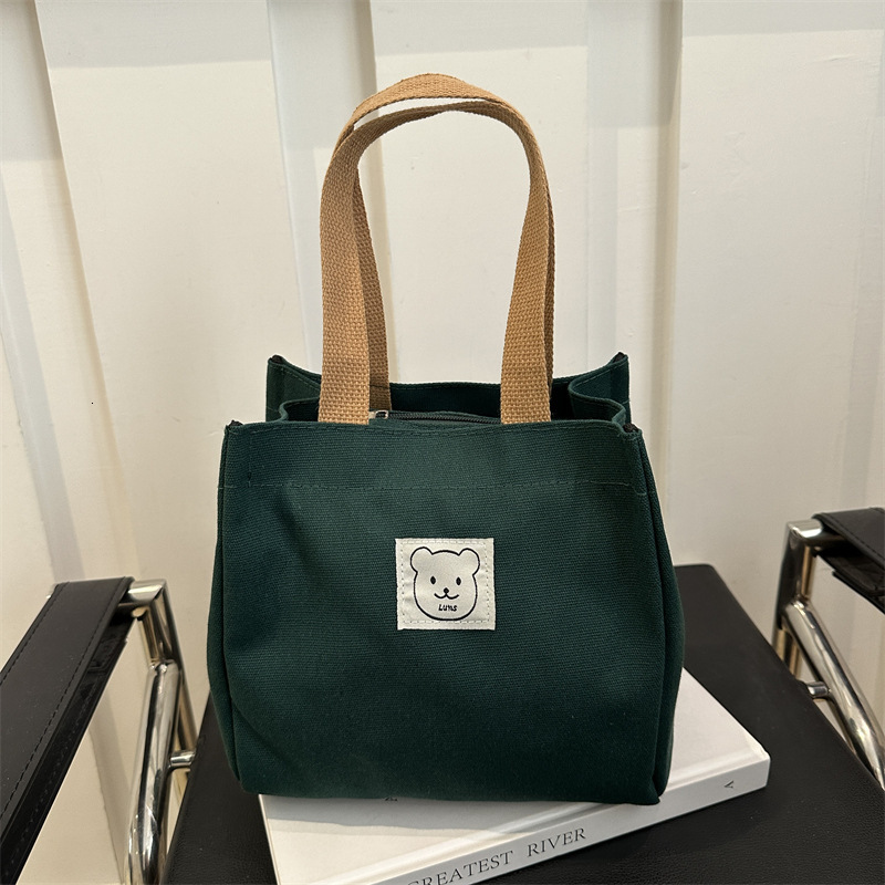 Free Delivery Designer Bag Office 2025 New Ladies' Tote Lunch Box Small Canvas Large Capacity Luxury Bag