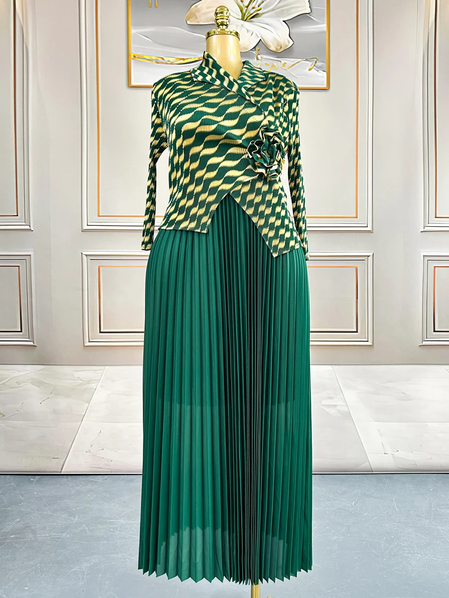 Plus Size Dresses For Women Elegant And Beautiful Gowns Miyake Pleated Dress Party Evening Prom Formal Female Fashion 250514