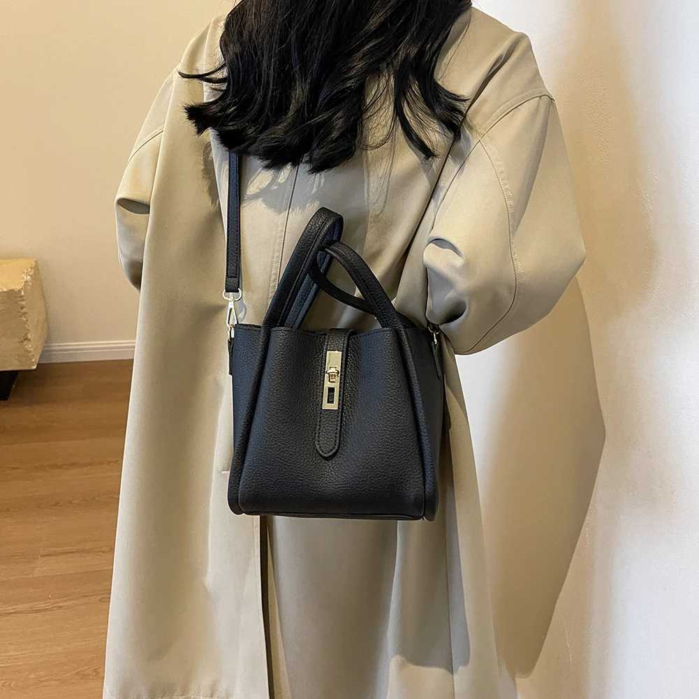 Bucket Bag for Women Magnetic Closure Shoulder Bag PU Leather with Inner Bag Satchel Bag Solid Handbag for Work TravelXJ250610