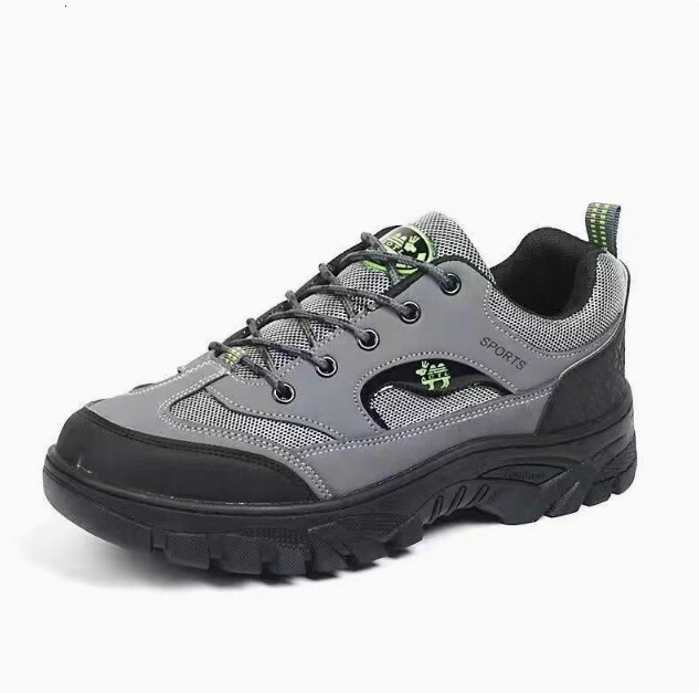 Large autumn mesh breathable running sports and leisure lightweight thick soled outdoor hiking men's shoes